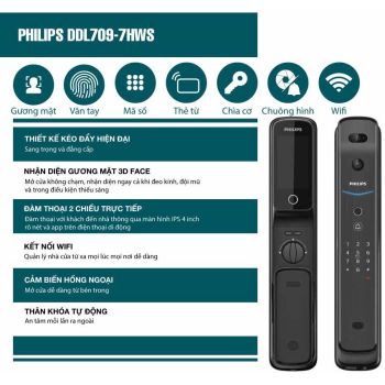 KHÓA CỬA PHILIPS DDL709-7HWS