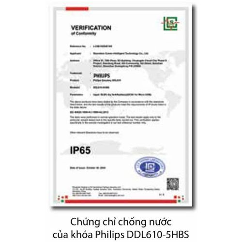 KHÓA CỬA THÔNG MINH PHILIPS DDL610-5HBS