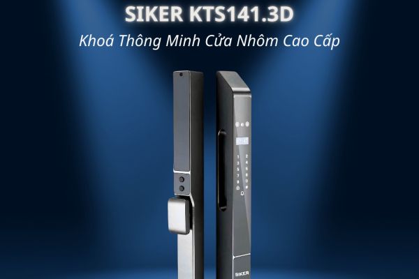 Khóa Vân Tay Cửa Nhôm SIKER KTS141.3D: Giải Pháp An Ninh Thông Minh Cho Nhà Phố, Căn Hộ Hiện Đại